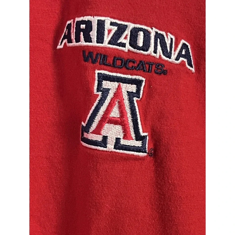 Men Team Starter Short Sleeve T-shirt University Of Arizona, Stitched Logo M 035